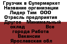 Грузчик в Супермаркет › Название организации ­ Лидер Тим, ООО › Отрасль предприятия ­ Другое › Минимальный оклад ­ 19 000 - Все города Работа » Вакансии   . Ярославская обл.,Фоминское с.